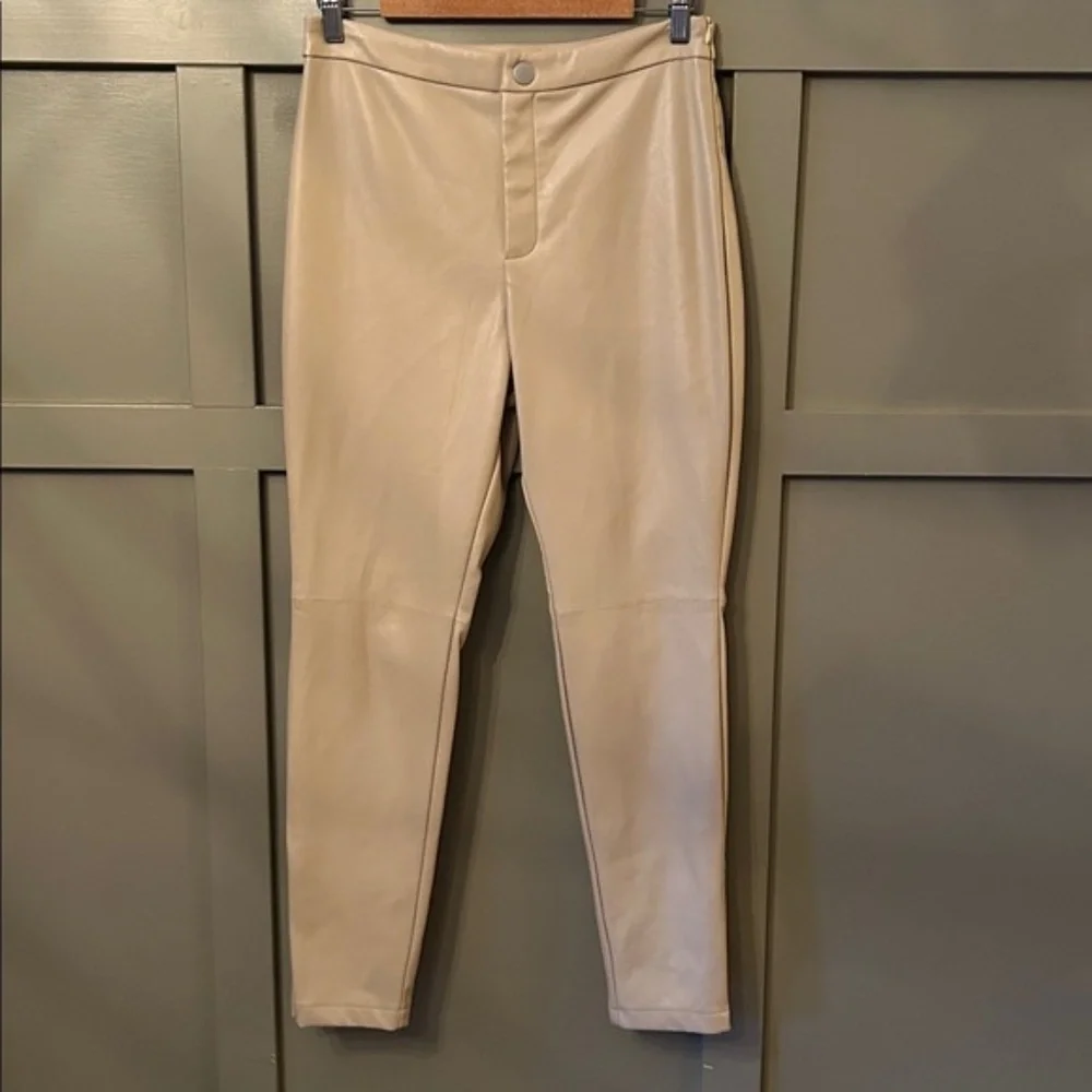 Anthropologie Avec Les Filles Arden Vegan Leather Pants Size Small New NWT